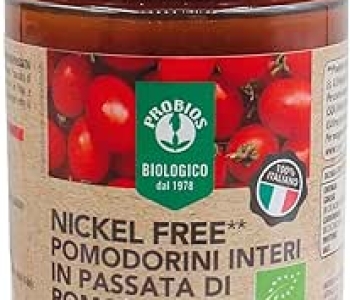 NICKEL FREEE POMODORINI INTERI IN PASSATA DI POMODORO GR.300